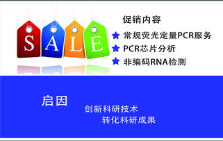 啟因生物熒光定量PCR技術服務大促銷